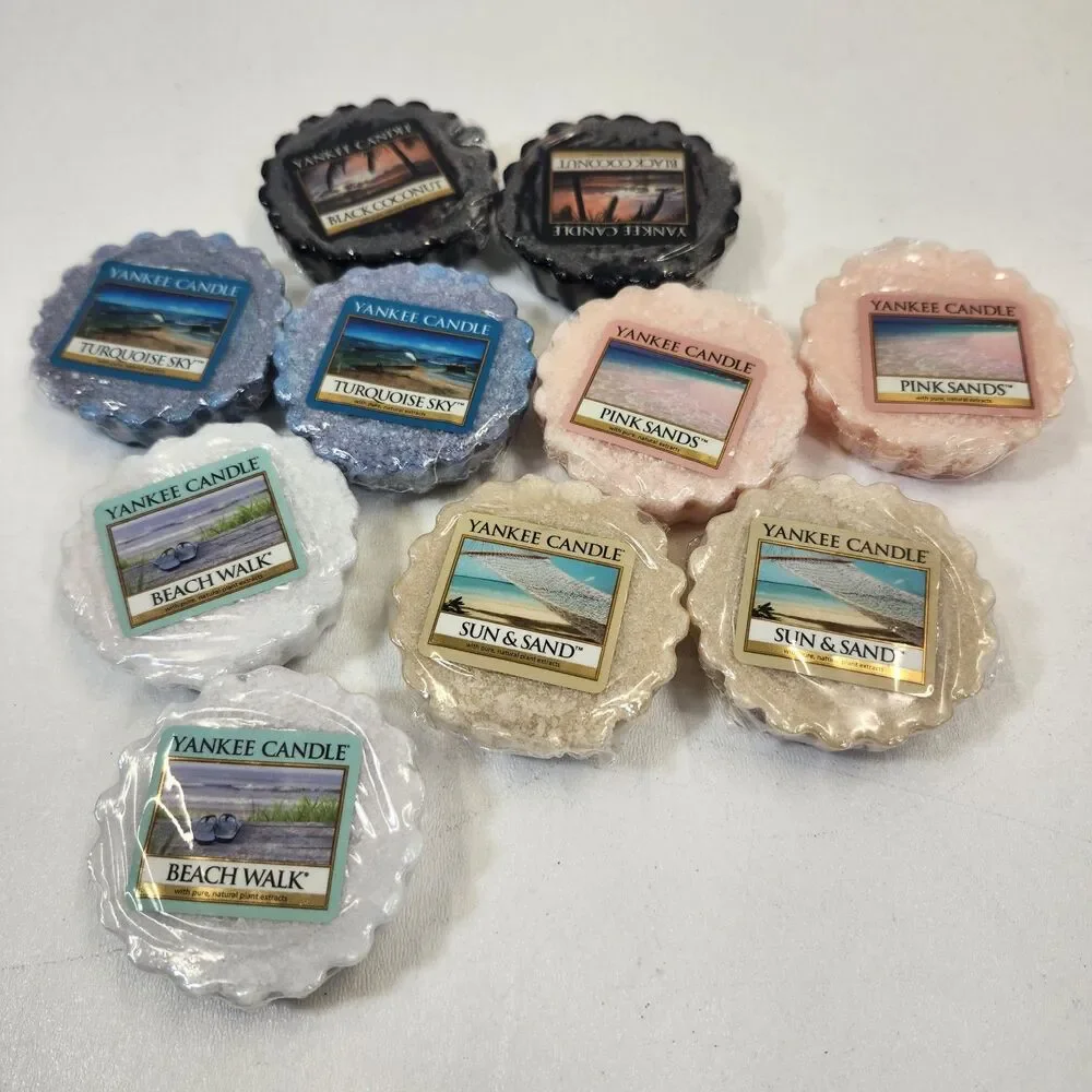 Yankee Candle Lot of 10 Wax Melts Potpourri Tarts 0.8 Oz 22g Tea Lights 8 Hours